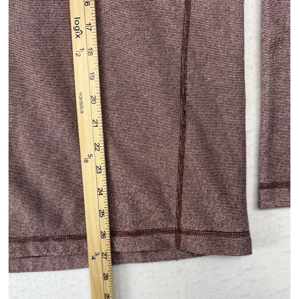 The North Face Lightweight 1/4 Zip Fleece Burgundy Red Medium - Picture 6 of 7